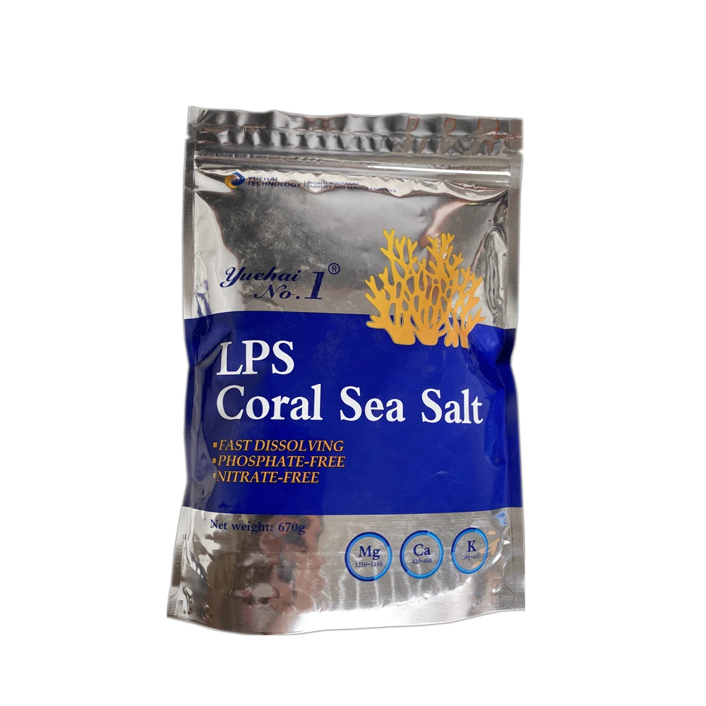 

2021 Top Unrefined Sps LPS Coral marine ornamental fish sea salt reef salt Sample, White
