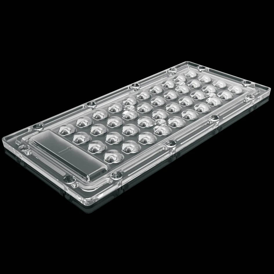 
Manufacturer Casting 180x83mm 3030 40in1 PC LED Optical Array Lens Muti-angle Street Light Flood light LED Lenses Multi-lens 