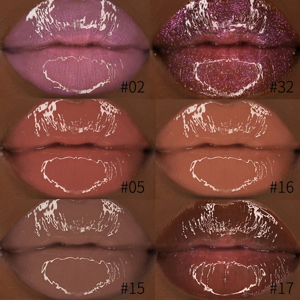 

Hot Selling 63 Colors Free Shimmer Liquid Lip Gloss Private Label Custom Logo Shiny Glitter Clear Lipgloss