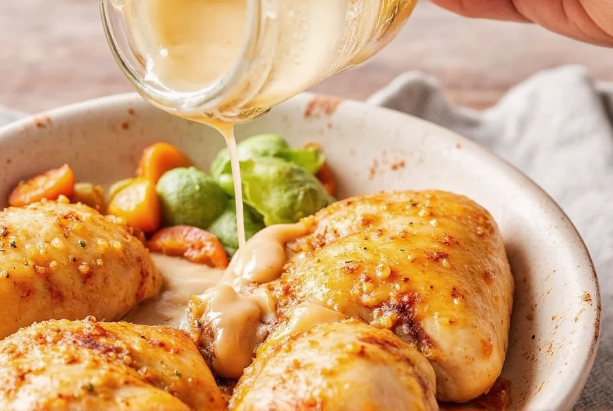 Golden roasted chicken with herbs and spices on a platter