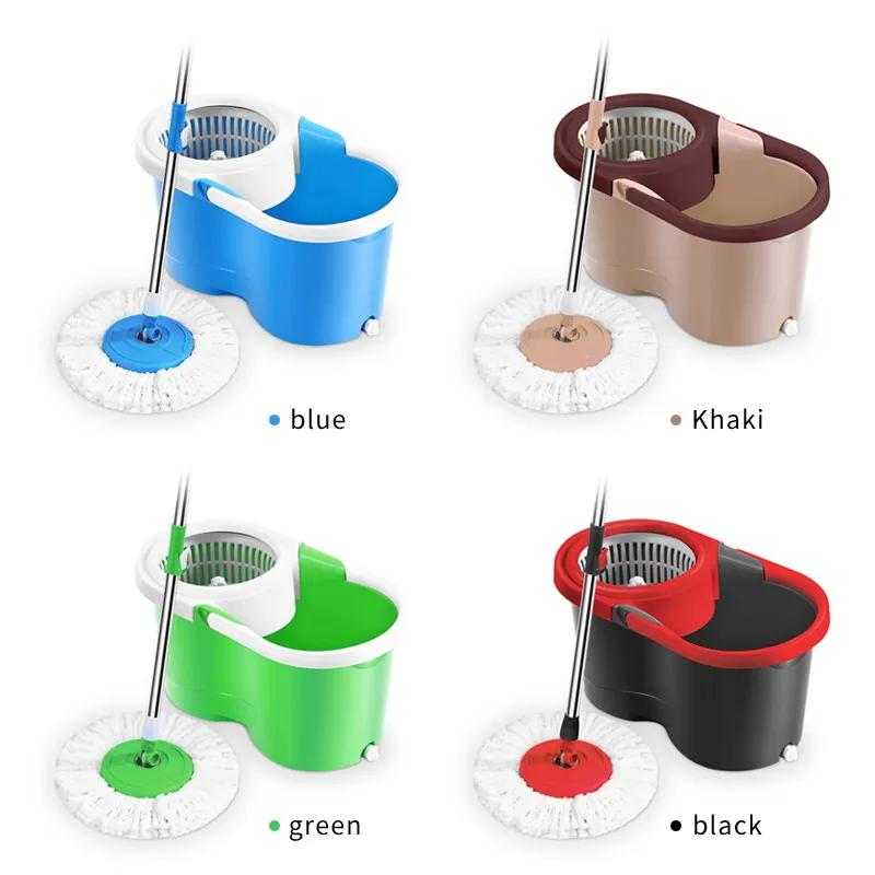 

2020 China Hot Sale Cleaner Mop Easy Wring Microfiber Mop Spin Bucket Floor Cleaning System stainless steel rotating floor mop