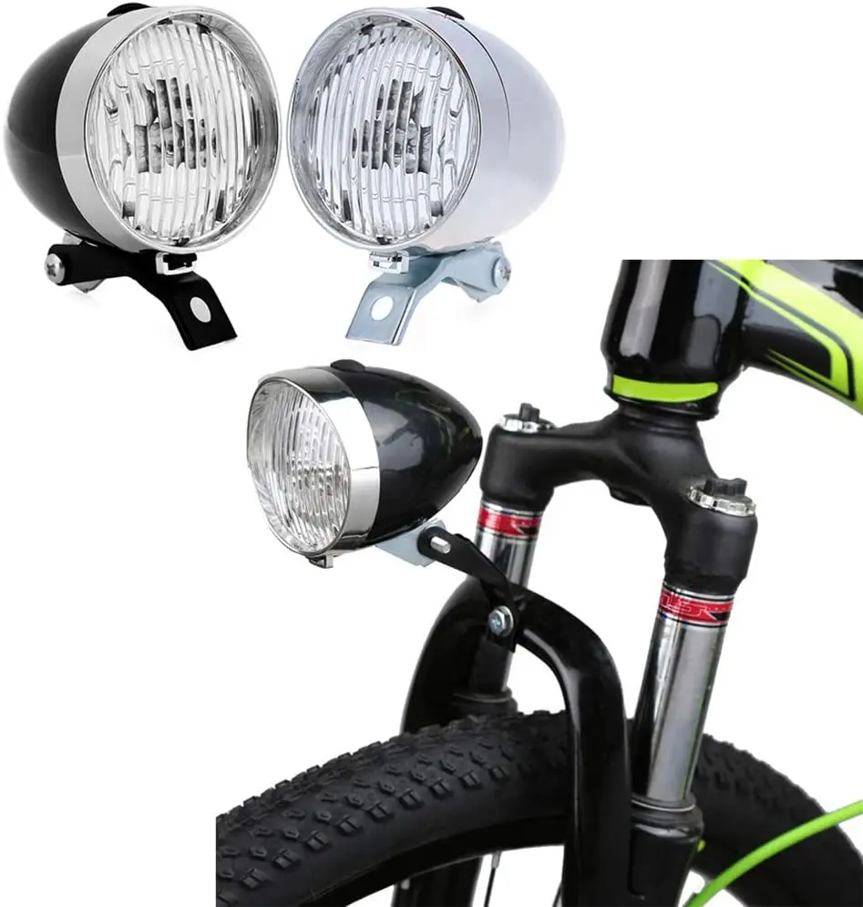 

Outdoor Night Riding Smart Road Mountain Front 3 LED Head Bike Light Bright Waterproof USB Rechargeable Led Bicycle Bike Light, Black , silver