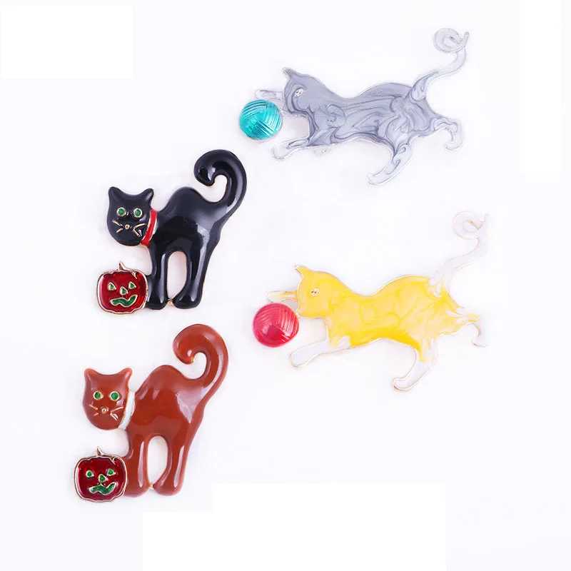 

Women'S Chest Decorations Cute Animal Brooch Red Heart Pretty Cat Couple Brooches
