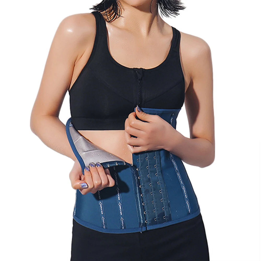 

Custom Logo Sports Waist Trainer Neoprene Slim Sweat Belt Slimming Tummy Control Girdle, Purple, blue, black