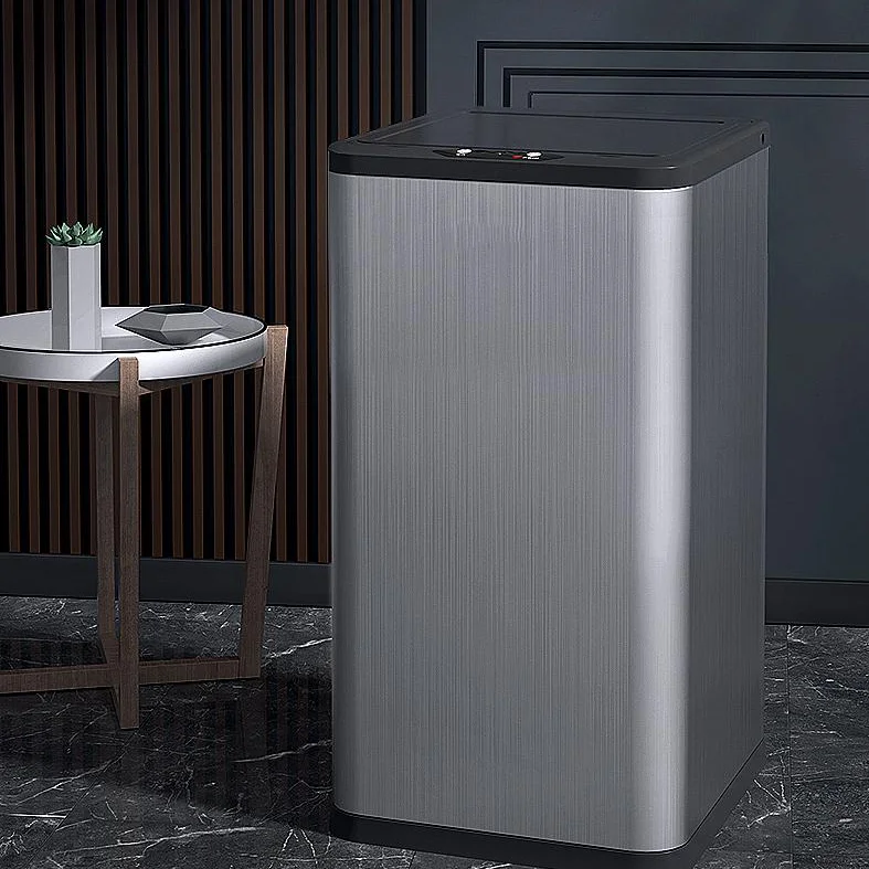 

Smart waste bins double-layer design metal wast bin smart chip large capacity plastic waste bin with lids stainless steel home