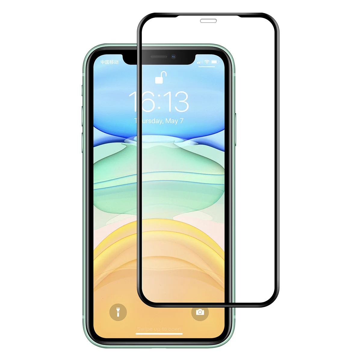 

9D Soft Silicone Edge Glass Screen Protector Film For iphone 11, Clear