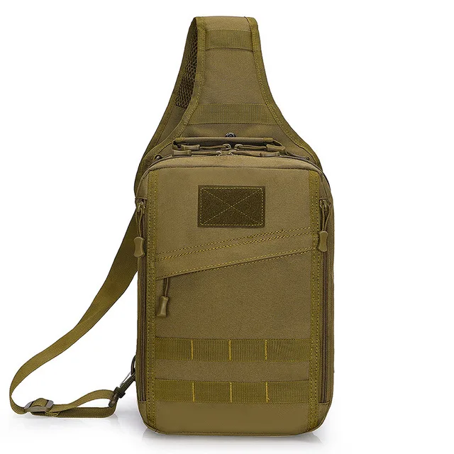 

Outdoor Tactical Shoulder Bag Multifunctional Camouflage Tactical Backpack Sports Leisure Driving Messenger Bag, Black khaki etc.