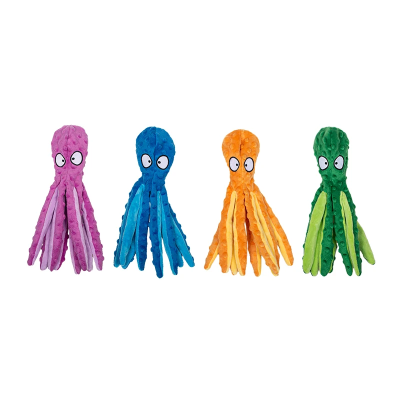 

Manufacturer wholesale blue pink green orange dog octopus plush toys, Pink,green,blue,orange