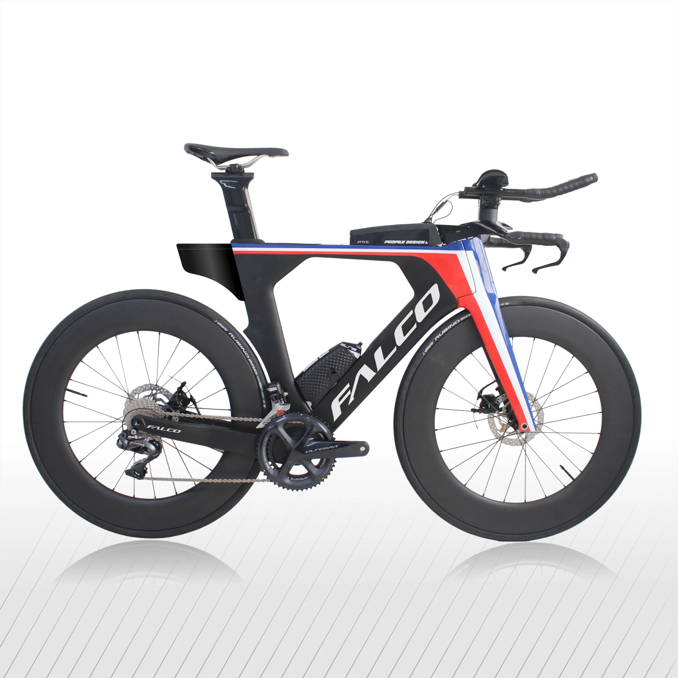 

Falco Carbon Disc Bike,T700 full carbon fiber Triathlon complete Bike,High Quality carbon Disc TT Bike Frame