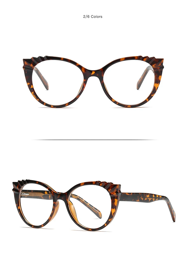 新设计散装眼镜眼睛处方清晰猫眼镜眼镜装饰眼镜框