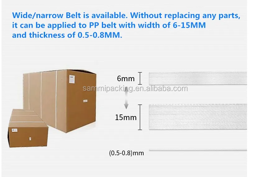  lat  double motor semi automatic PP strapping machine
