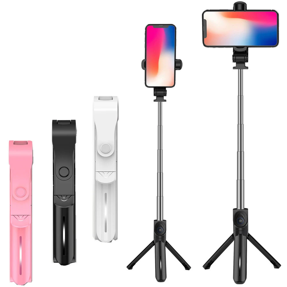 

Cross-Border New Xt15 Tripod Selfie Stick Live Desktop Tripod Aluminum Blue tooth Selfie Stick, Black,pink,white