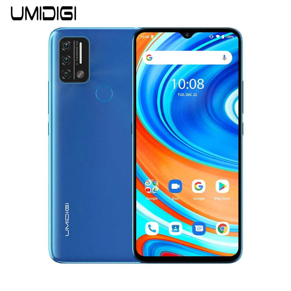 

Best Price UMIDIGI A9 3GB+64GB cellphone Network: 4G telephone 6150mAh Battery 6.53 inch Full Screen Android 11Smartphone