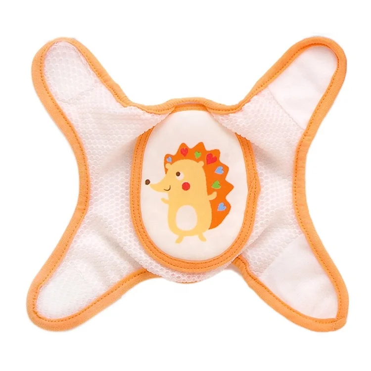 

New design of cotton blended fabric baby kneepad support protector, Orange, green baby kneepad