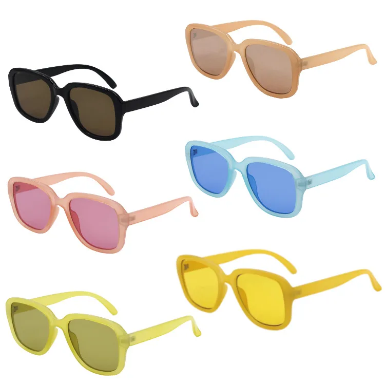 

VIFF Wholesale Fashion Brand Custom Logo Fashion Multi color Women Style Sun Glasses Big Oval Sunglasses 2022