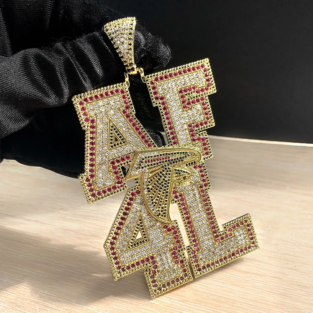 

Foxi Rap Jewelry Hip Hop Personality Full Diamond Pendant Necklace Custom Jewelry
