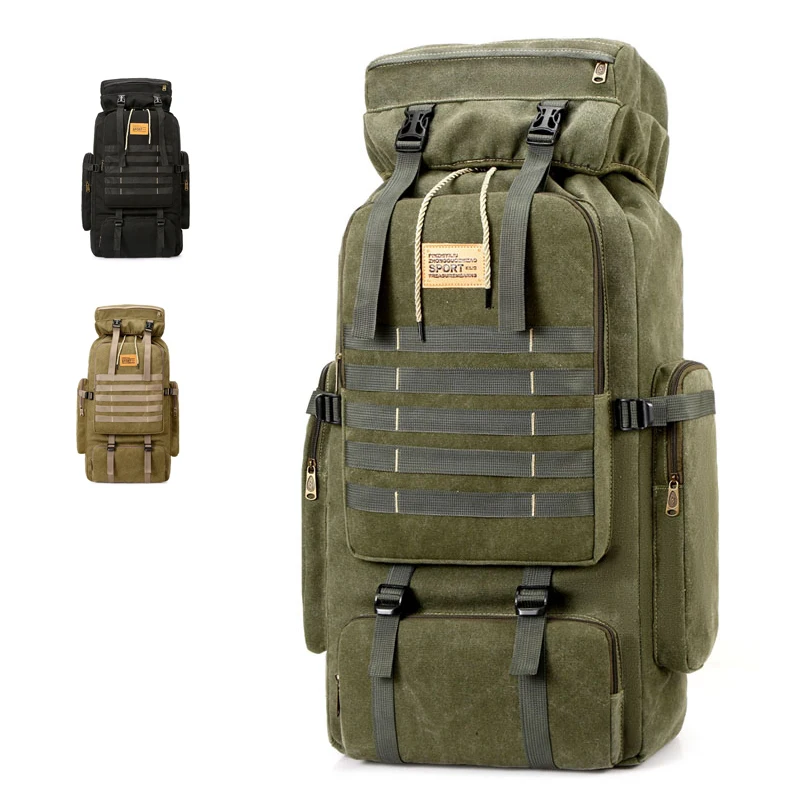 

Outdoor Sport Camping Hiking Military Large Capacity Backpacks Waterproof Travel Backpacks With Custom Logo, 1;2;3;customized