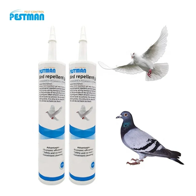 

Pestman Safety No-toxic Bird Repellent Device Bird Repellent Gel, Transparent