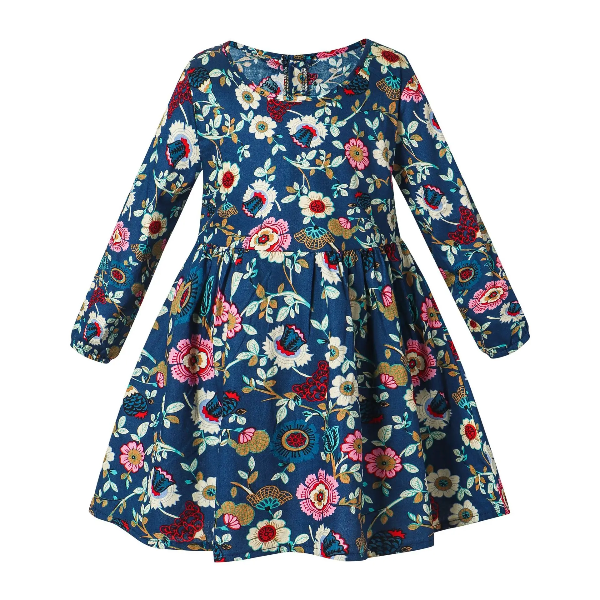

Flower Print Dresses Clothes Kids Summer Princess Dress Children Party Ball Pageant Dress Outfit