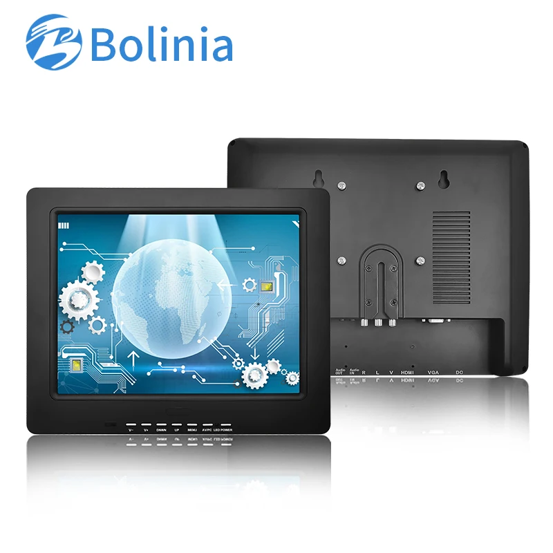 

High Quality 12 inch Microscope Use LCD Monitor IPS 1024*768 12 " Display with VGA USB AV for industrial Factory OEM ODM