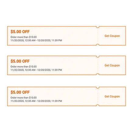 

Coupon for limited ITem