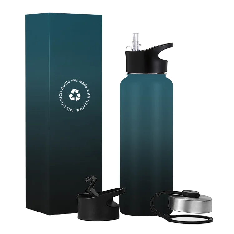 

BPA Free customized color and logo double wall vacuum flask insulated stainless steel water bottle with lid