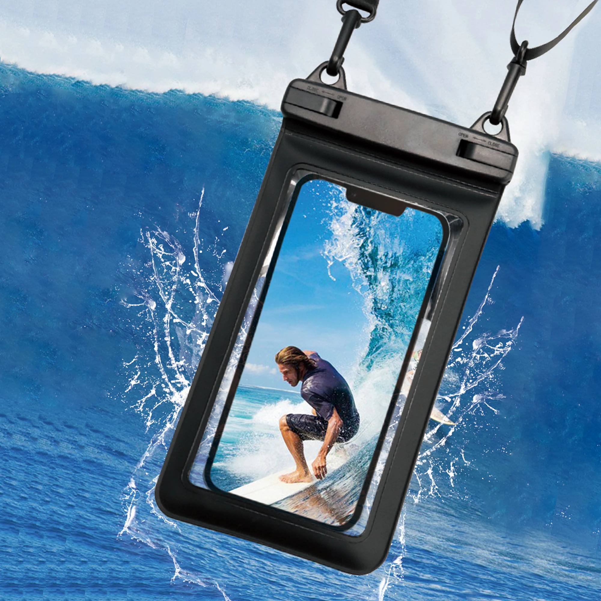 2023 hot sale pvc waterproof phone case universal size water proofing bag for iPhone for Samsung