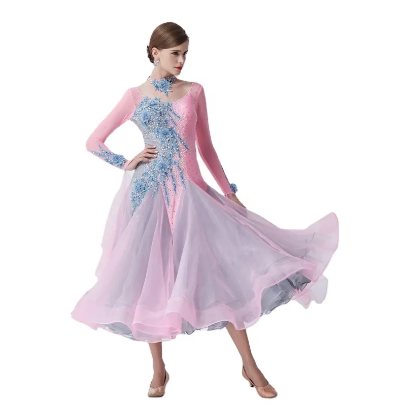 

B-19371 High-end international standard ballroom dance dress ballroom latin dance dress for ballroom dancing for children, Customized