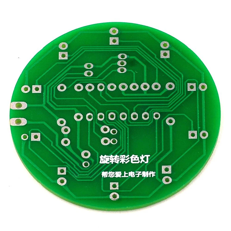 Parts Rotating LED Lights Circuit-Board DIY Kit Electronic DIY Production 4017 