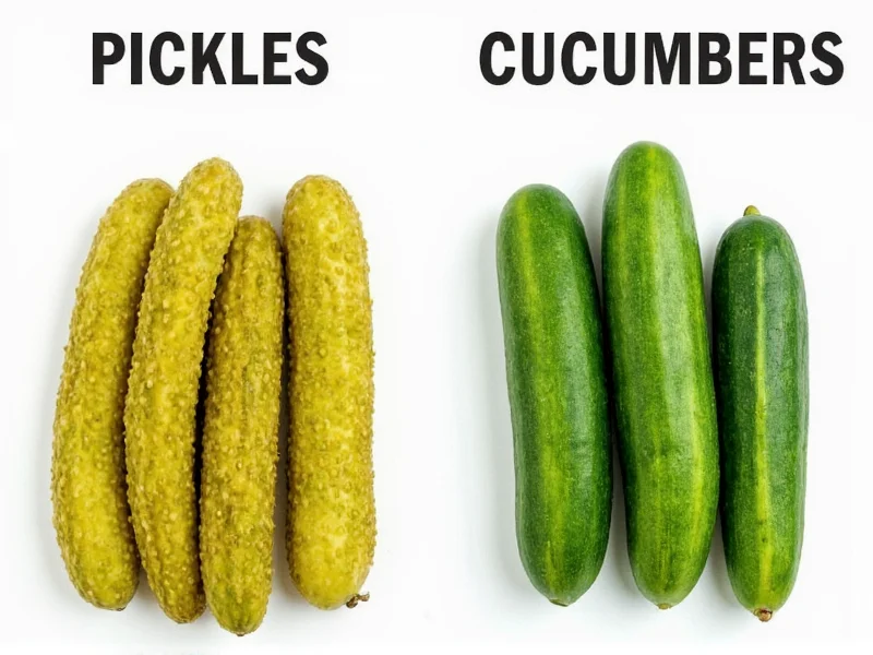 Pickles vs Cucumbers: The Complete Difference Explained