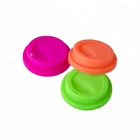 

Universal coffee cup lid reusable, FDA 9cm Coffee cup silicone lid