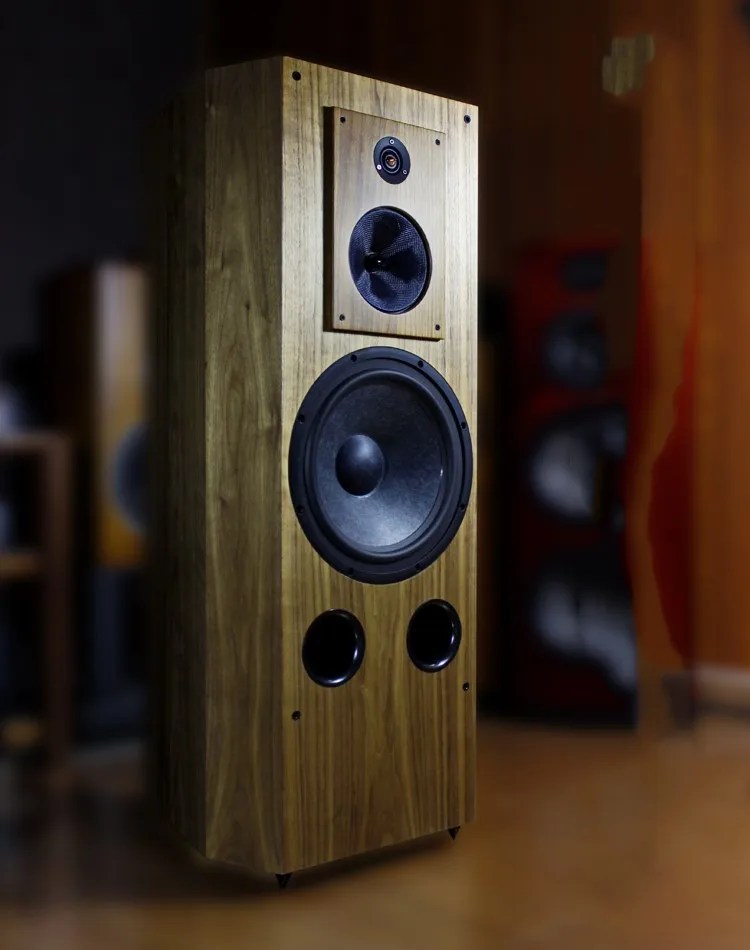 

M-014 12 inch symphony large floor speaker fever hifi home passive three-way audio imported 10 solid wood leather