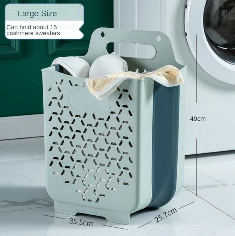 

Durable plastic hanging storage basket foldable laundry basket storage baskets, Customizable