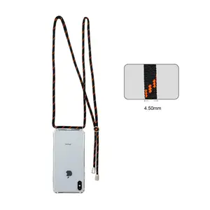 Multi TPU Crossbody Phone Case Neck Strap iPhone X Xs XR