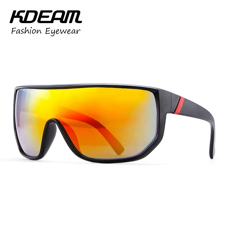 

KDEAM 2019 2020 new fashion polarized sunglasses Italy style windproof sports big frame sunglasses KD100, Custom colors