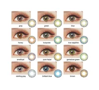 

fresh looking 3 tone colored eye contact lens soft yearly cosmetic wholesale china cheap color contact lenses