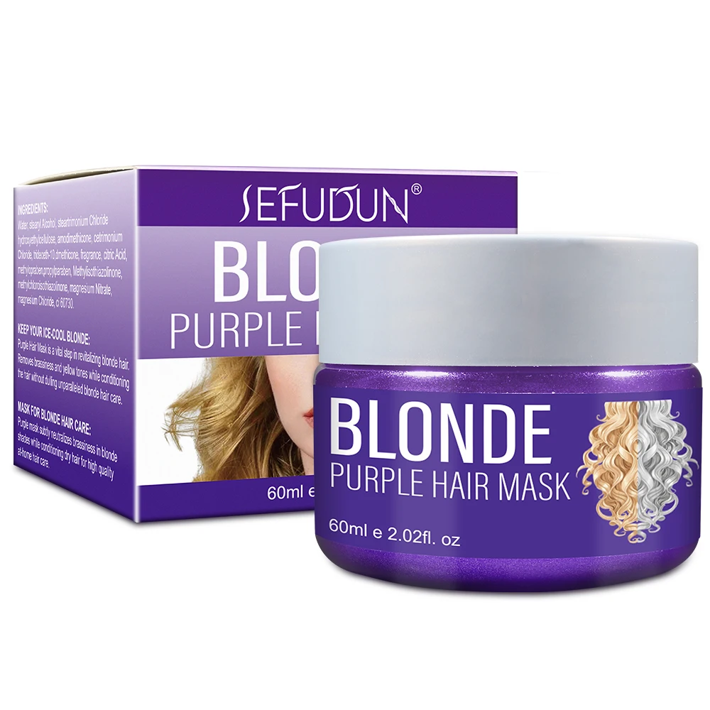 

OEM Hair Mask Blonde Purple Hair Care Sulfate & Paraben Free Hair Cream