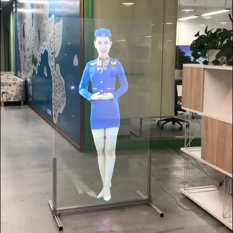 

self Adhesive Holographic transparent/clear Projection Screen Film low price