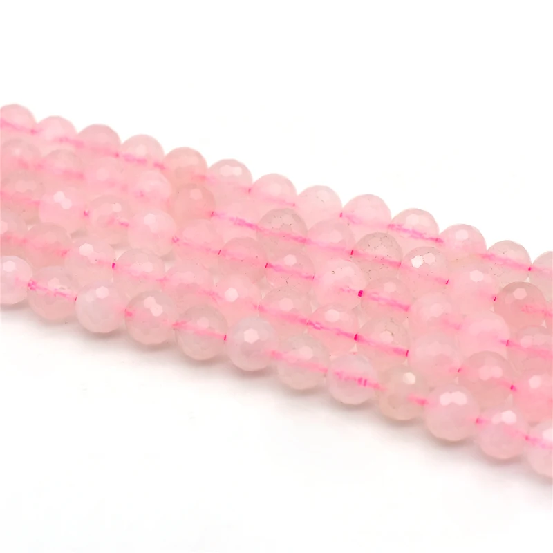 

Trade Ansurance 8mm High Quality Faceted Rose Quartz Loose Beads