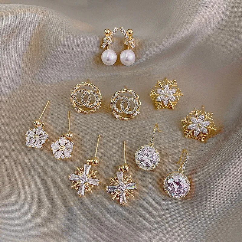 

Simple Earrings Female Korean Style Pearl Earrings s925 Silver Pin Earrings, Picture