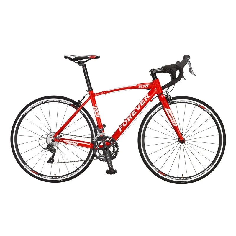 

FOREVER Hot Sale Road Bike  21 Speed Aluminum Race Bicycle Y238001, Grey