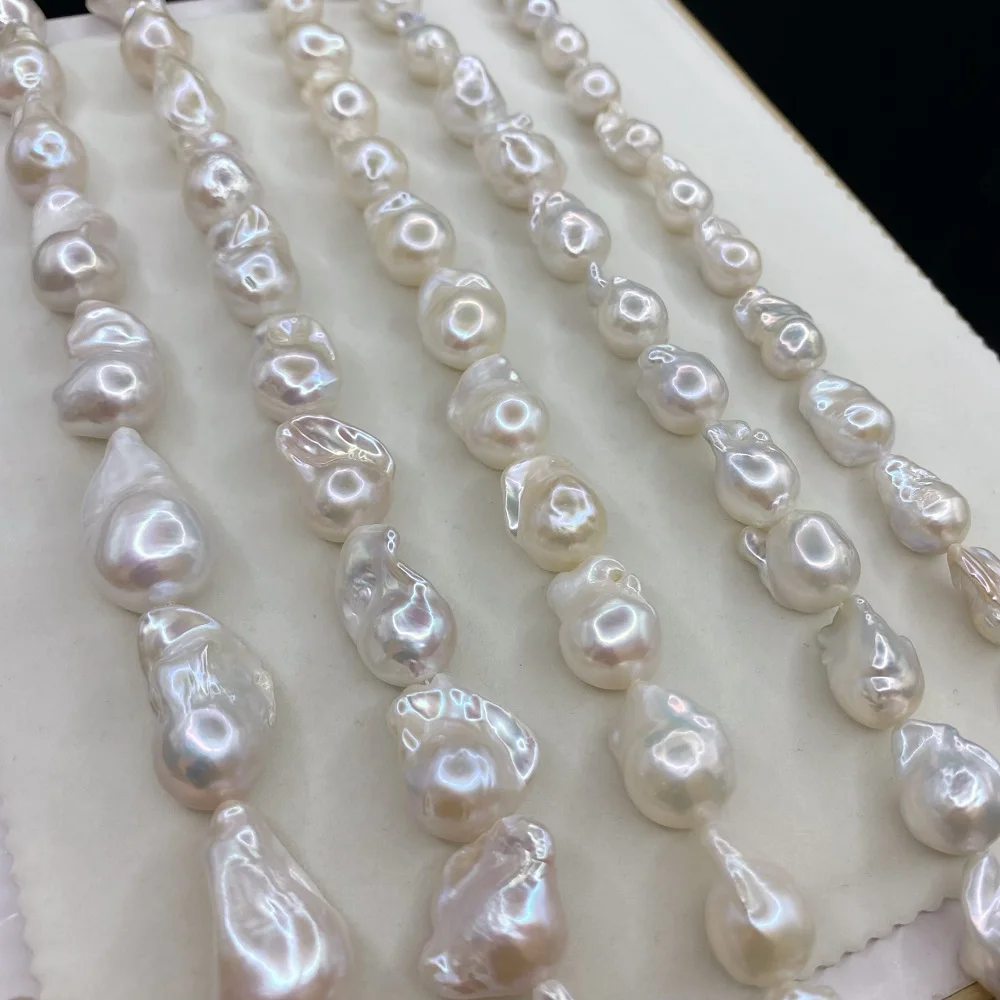 High Quality11-18mm 3A White pink Purple Natural Baroque Pearl Choker Necklace Women Jewelry Freshwater Pearl Chain Necklace