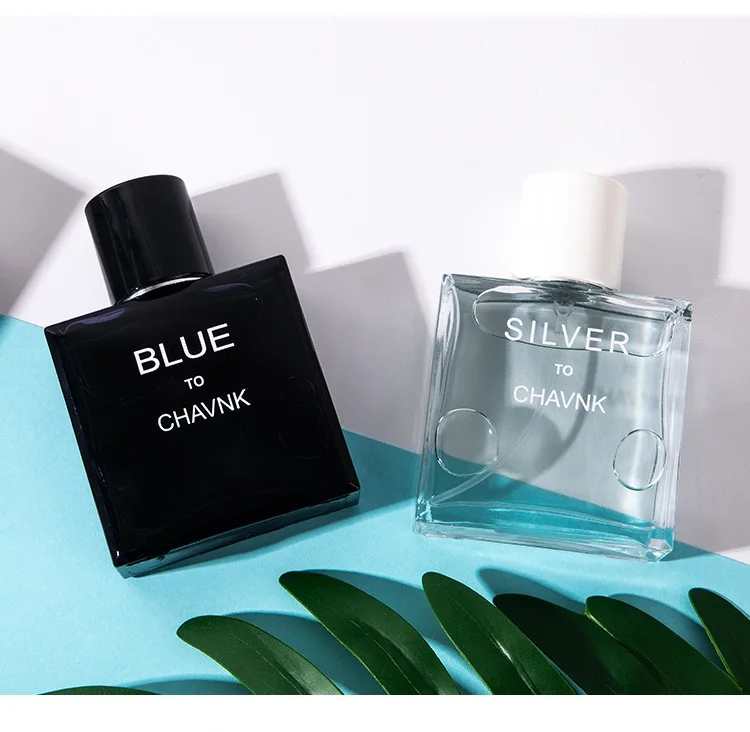

Cologne Azure Men's Perfume Long Lasting 2 Kinds Fragrance Fresh Cologne Pocket Perfumes Original for Man 50ml, Blue+sliver