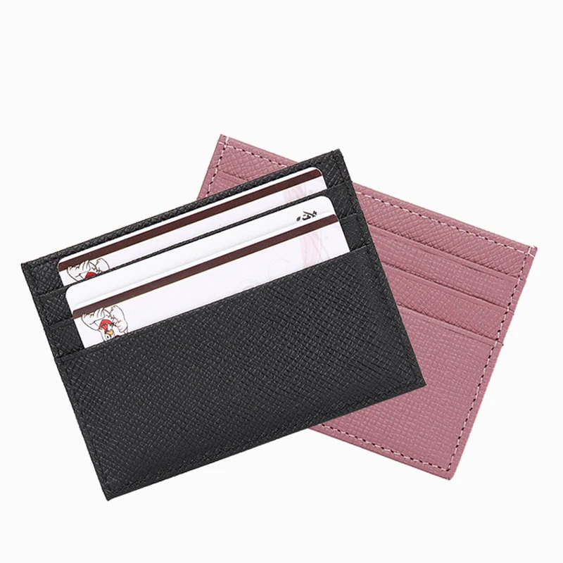 

Slim Card Holder Women Wallet Customized Black Credit Card Holder For Men Leather Card holder