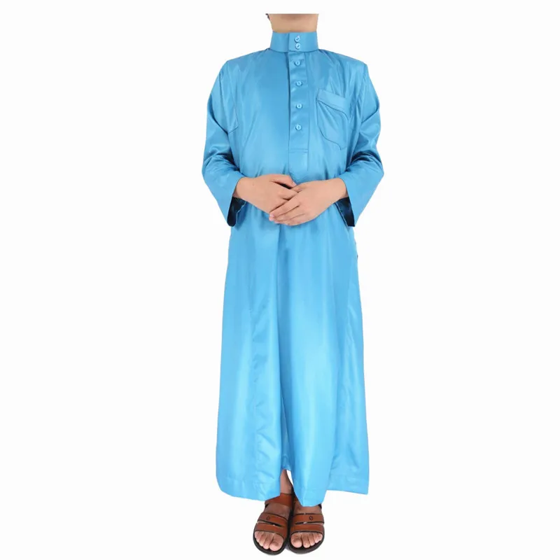 

Al Haramain for Thobe Kids Clothes Shining Polyester Saudi Arabia Style Kids Thobe Muslim Maxi Thobe / Thawb MIDDLE EAST Support, Mix color