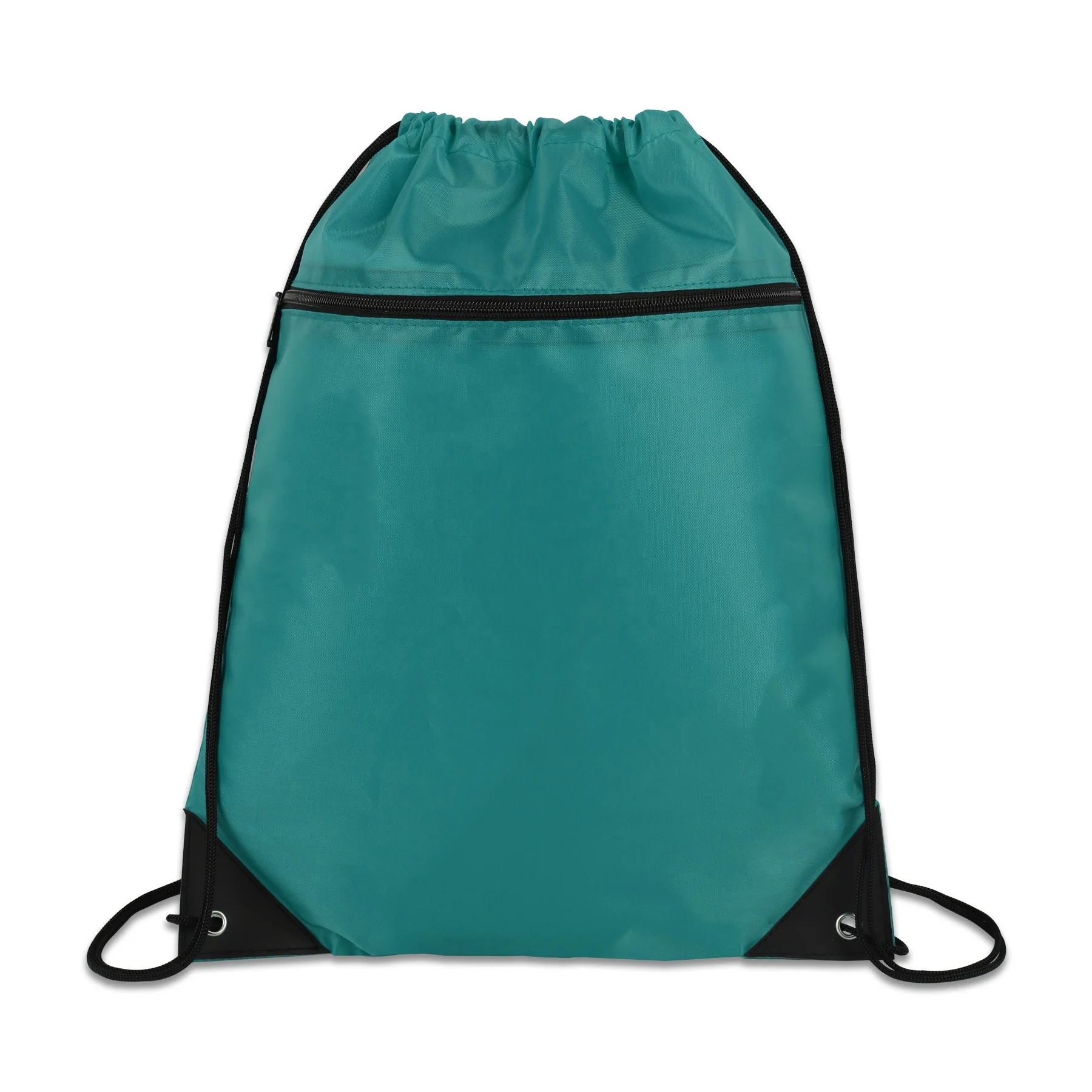 

Wholesale Custom Zipper Pocket Drawstring Bag with Cheap Price