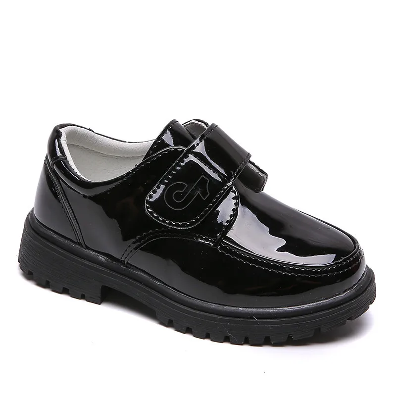 

Wholesale Kids Back To School Student Shoes Leather Boys School Black Shoes For Children