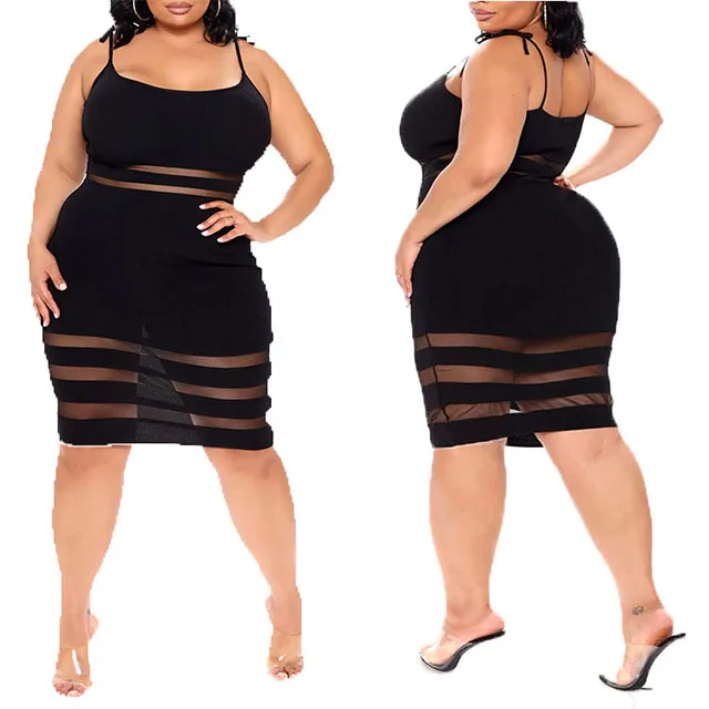 

Sling Skirt Solid Color Black Striped Night Club Sexy Satin Prom Dresses Women Plus Size Dresses