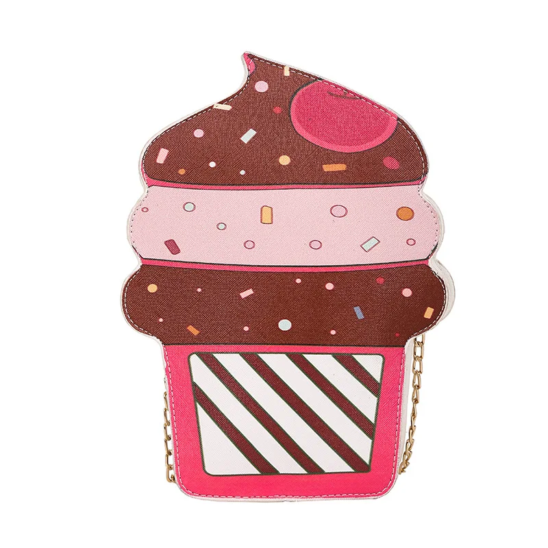 

2021 creative ice cream shape cross body shoulder bag, As picture