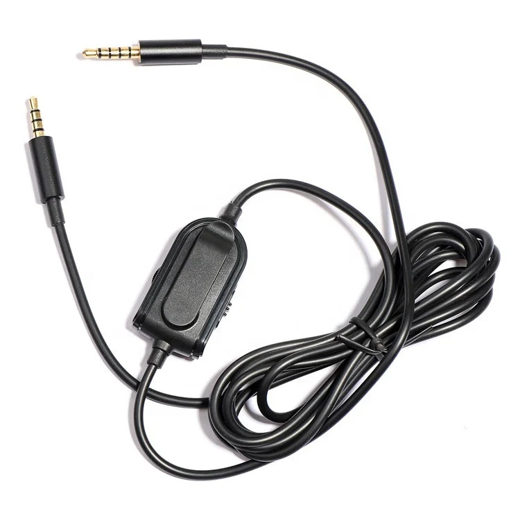 Câble Audio Stéréo 3.5mm à 3.5mm - 2m Avec Contrôle Volume & Micro - Compatible Casques Astro, Xbox, PS5, PC, Téléphone
